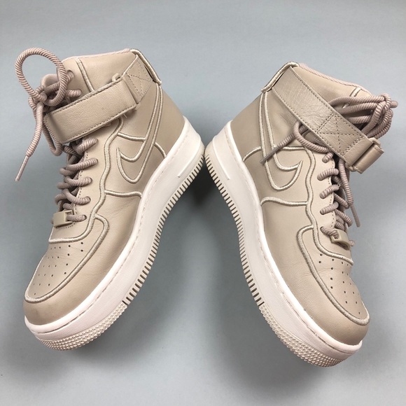 ❌SOLD❌ Nike Air Force 1 Upstep Hi Si in Oatmeal - Picture 8 of 8